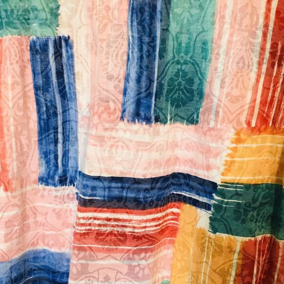 Alfred Dunner Women's PL Multicolor Knit Short Sleeve Poly Blend Pullover Top - Picture 3 of 7